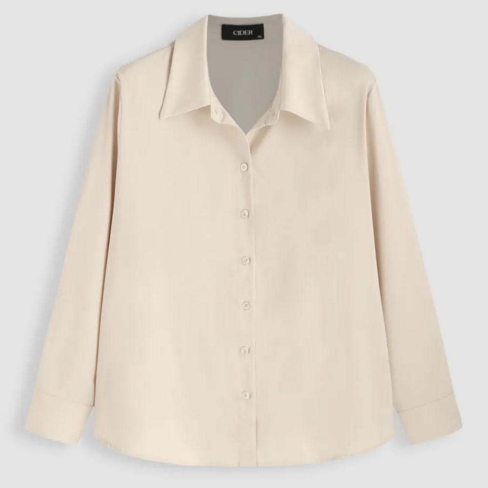 Cider Champagne Long Sleeve Button Down